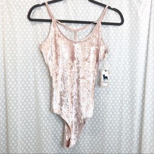 PJ SALVAGE • Crushin It Blush Bodysuit XS